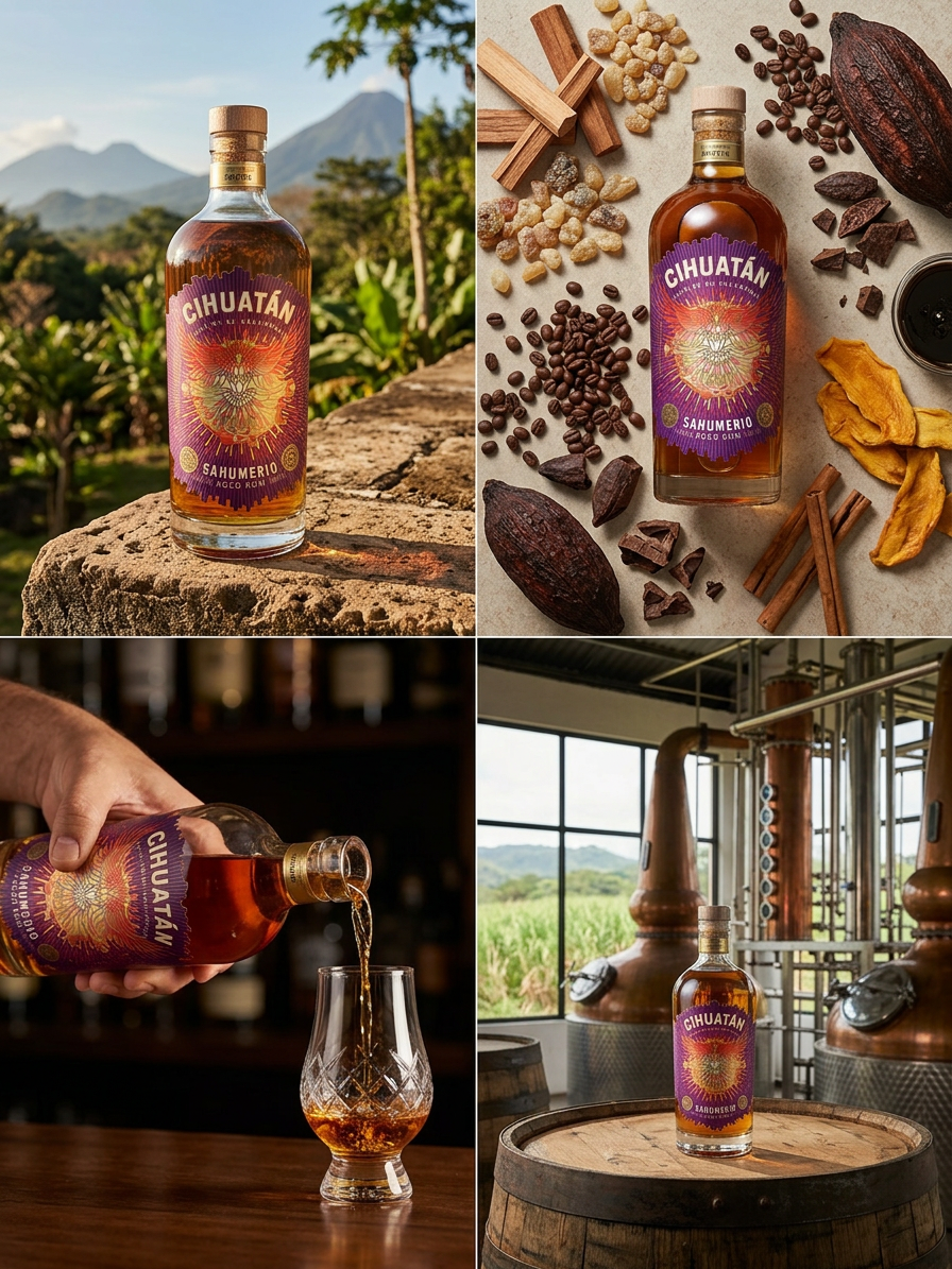 Cihuatán Sahumerio 45,2% 0,7l (dárková krabice)