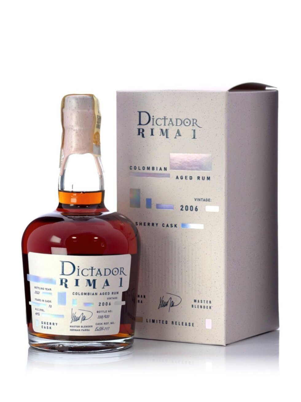 Dictador Rima 1 Sherry Cask Vintage 2006 44% 0,7l