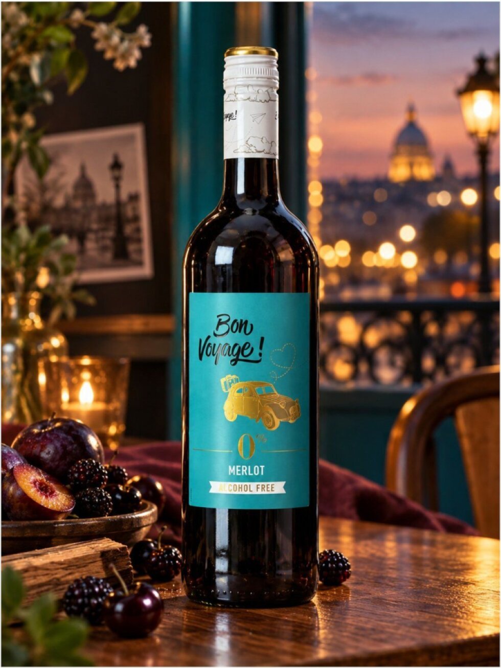 Bon Voyage Merlot Nealkoholické 0,75l
