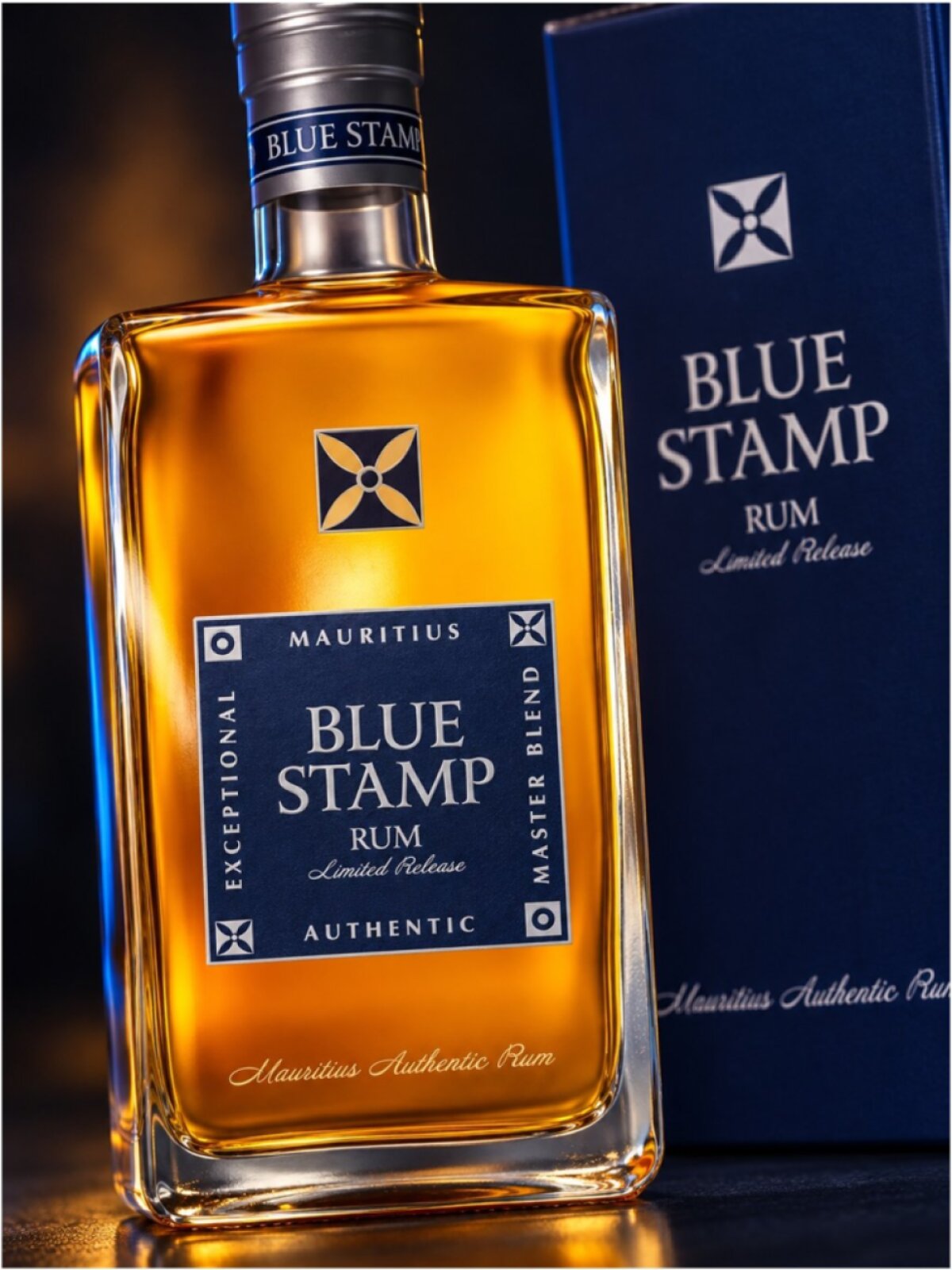 Blue Stamp Mauritius Authentic Rum 42% 0,7l (dárková krabice)
