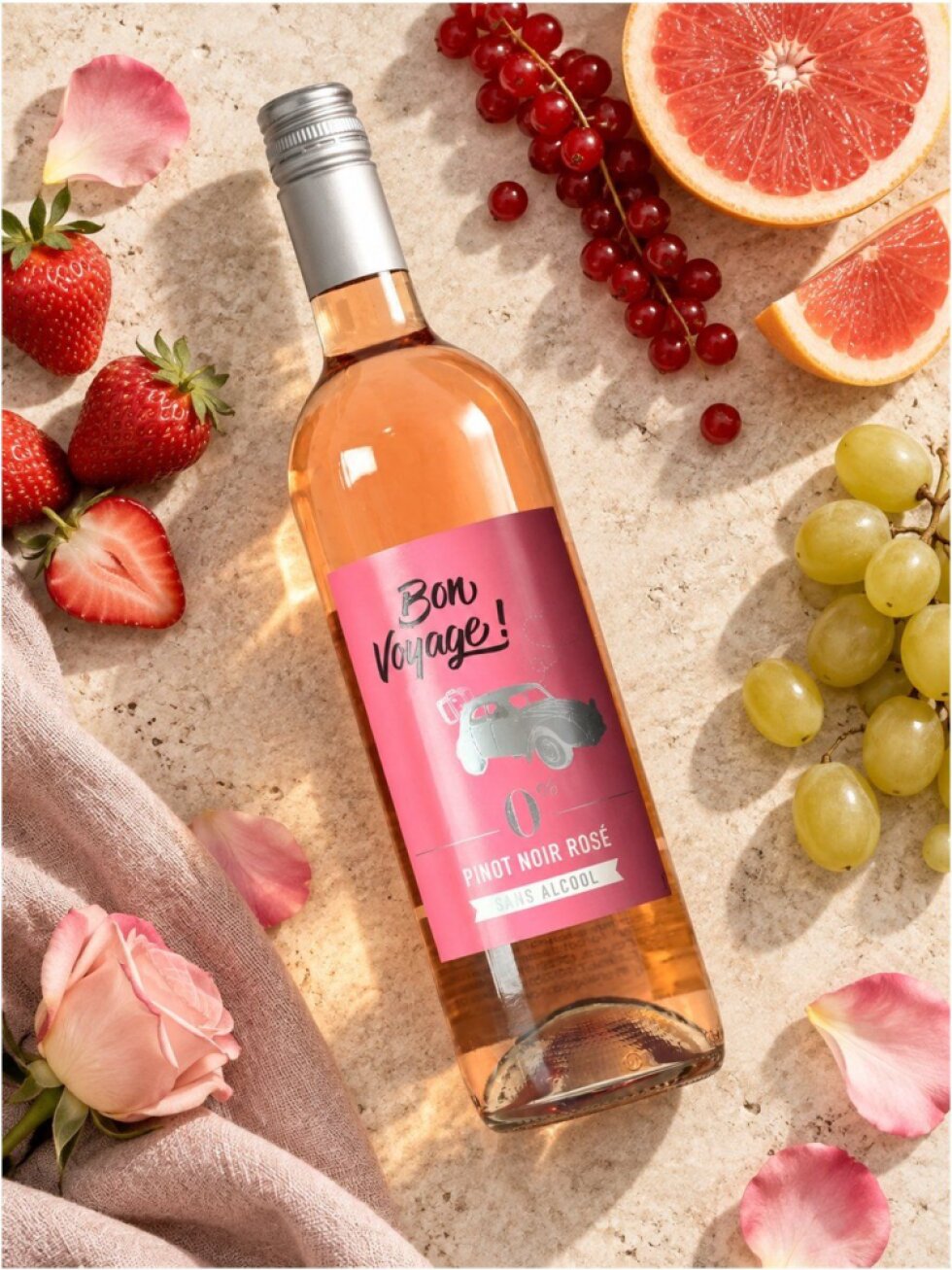 Bon Voyage Pinot Noir Rosé Nealkoholické 0,75l