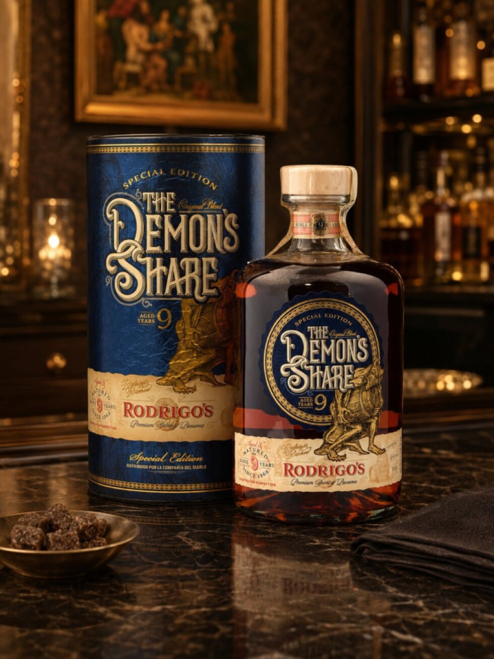 Demon's Share 9YO Rodrigo's Reserve 40% 0,7l (dárková tuba)