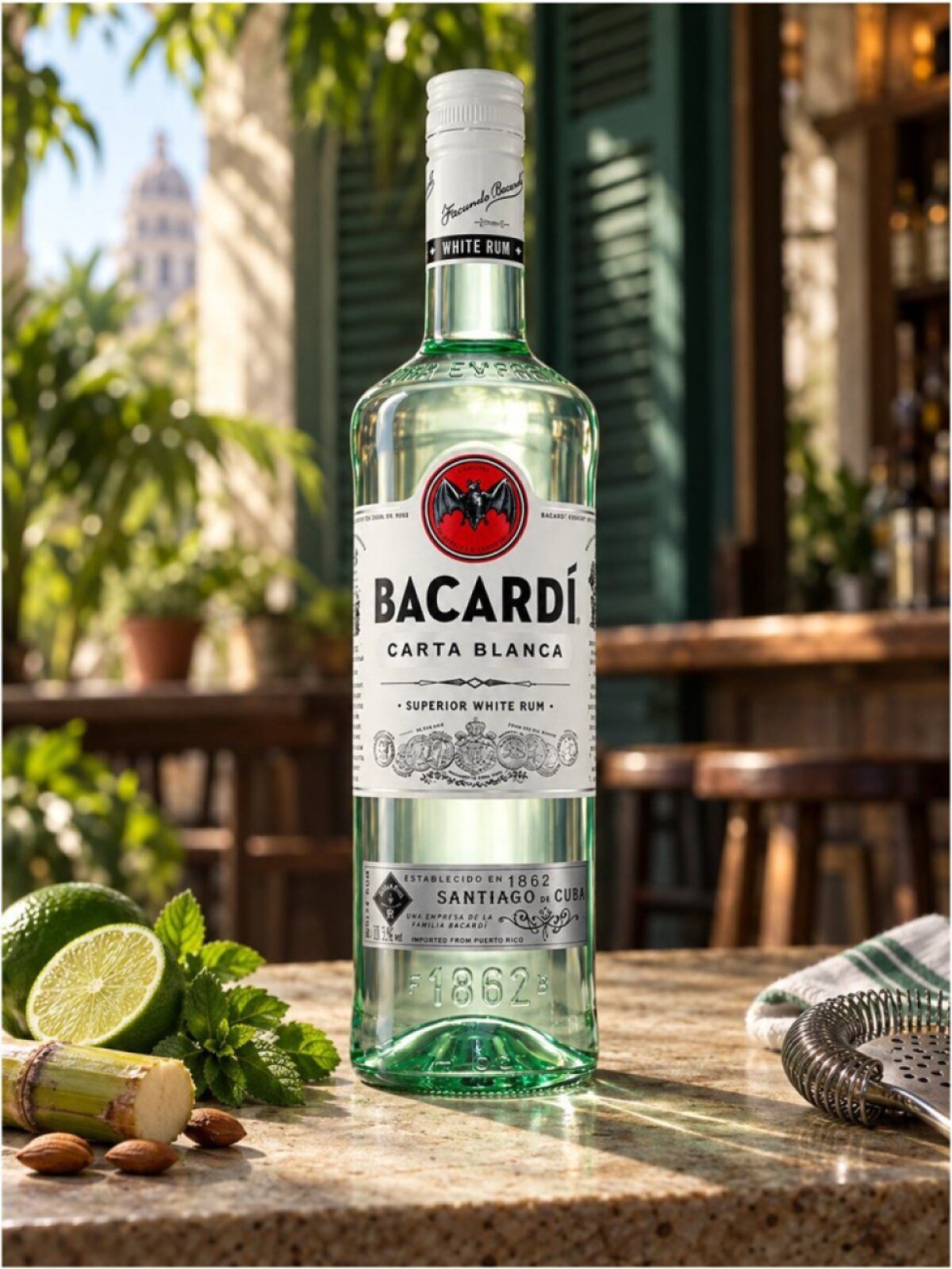 Bacardi Carta Blanca 37,5% 1l