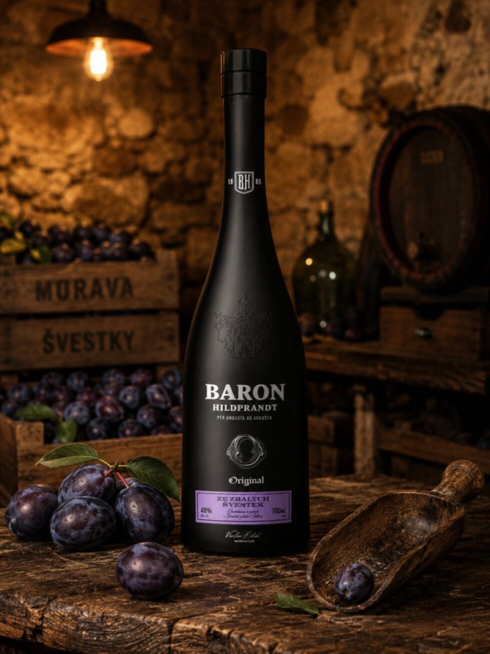 Baron Hildprandt Ze Zralých Švestek 40% 0,7l