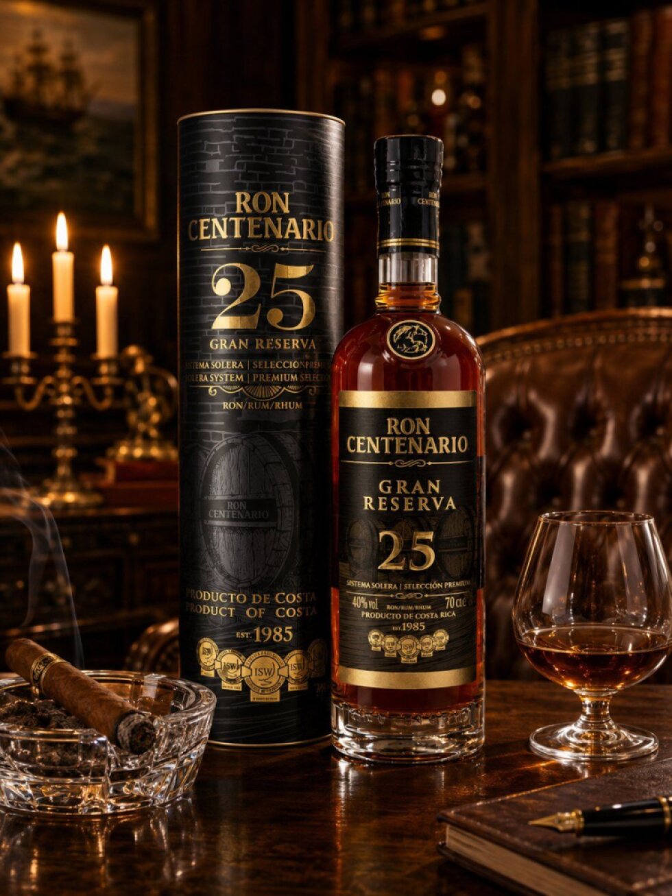 Ron Centenario 25 Gran Reserva 40% 0,7l (dárková tuba)