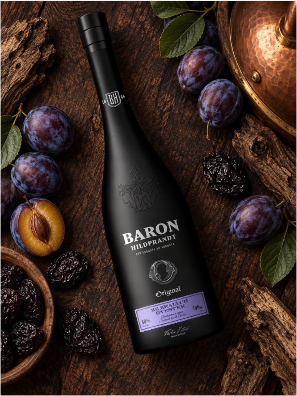 Baron Hildprandt Ze Zralých Švestek 40% 0,7l