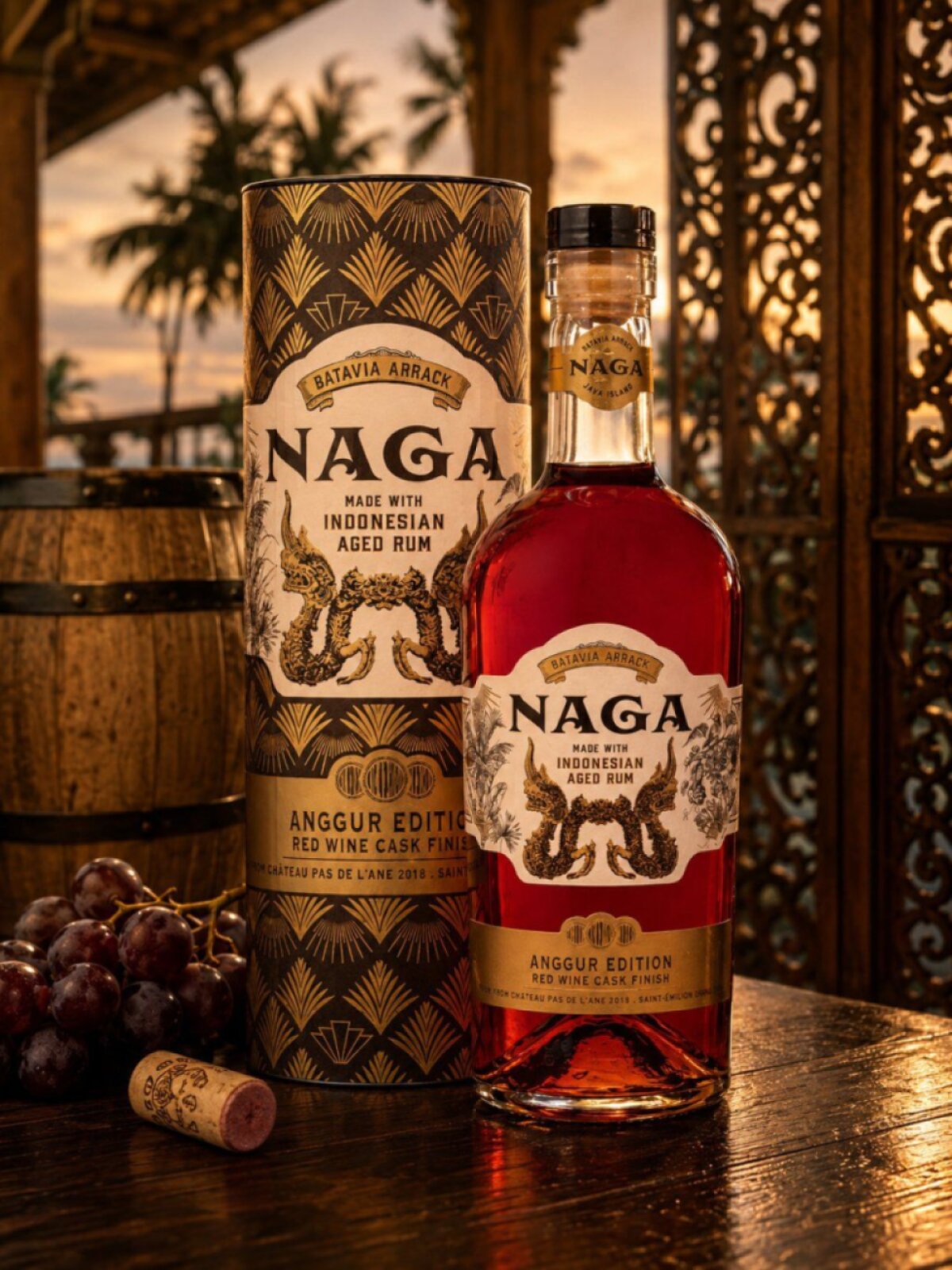 Naga Anggur Edition Red Wine Cask 40% 0,7l (tuba)