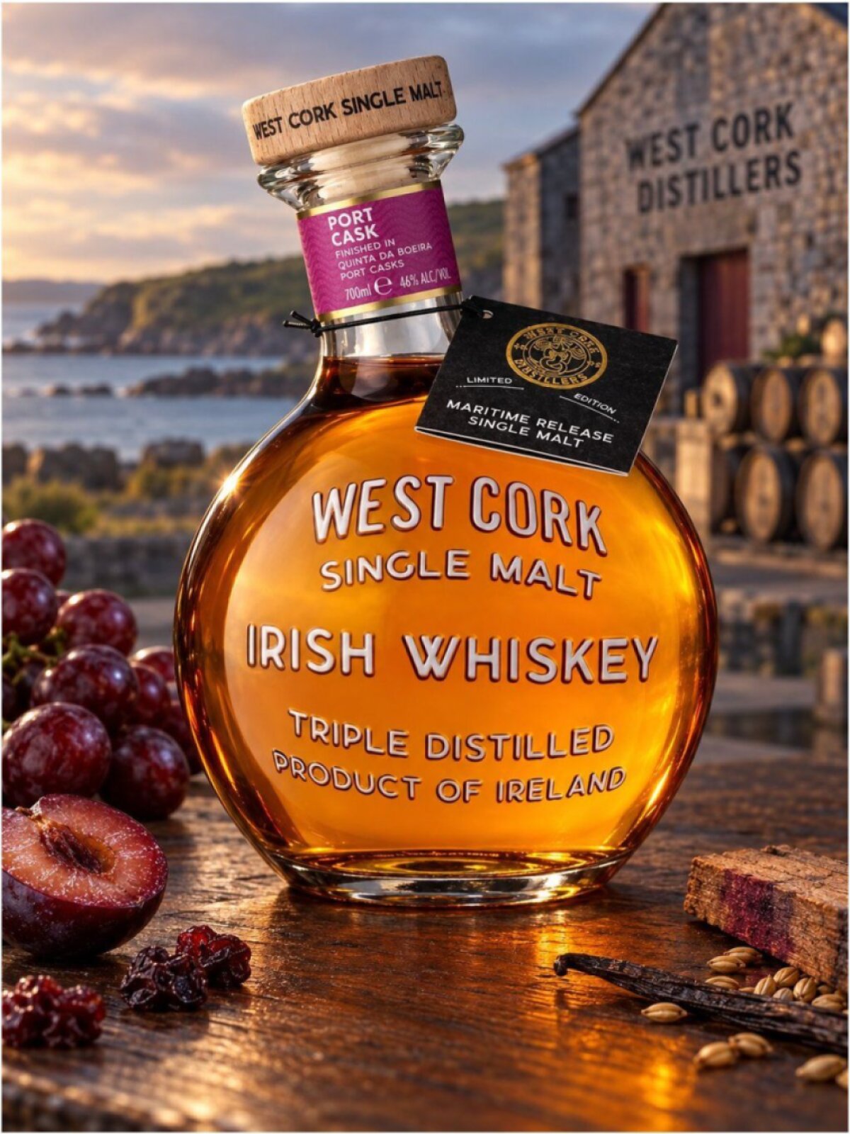 West Cork Single Malt Maritime Port Cask 46% 0,7l