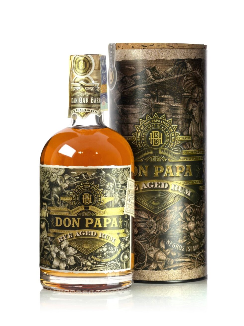 Don Papa Rye Aged Rum 45% 0,7l (dárková tuba)
