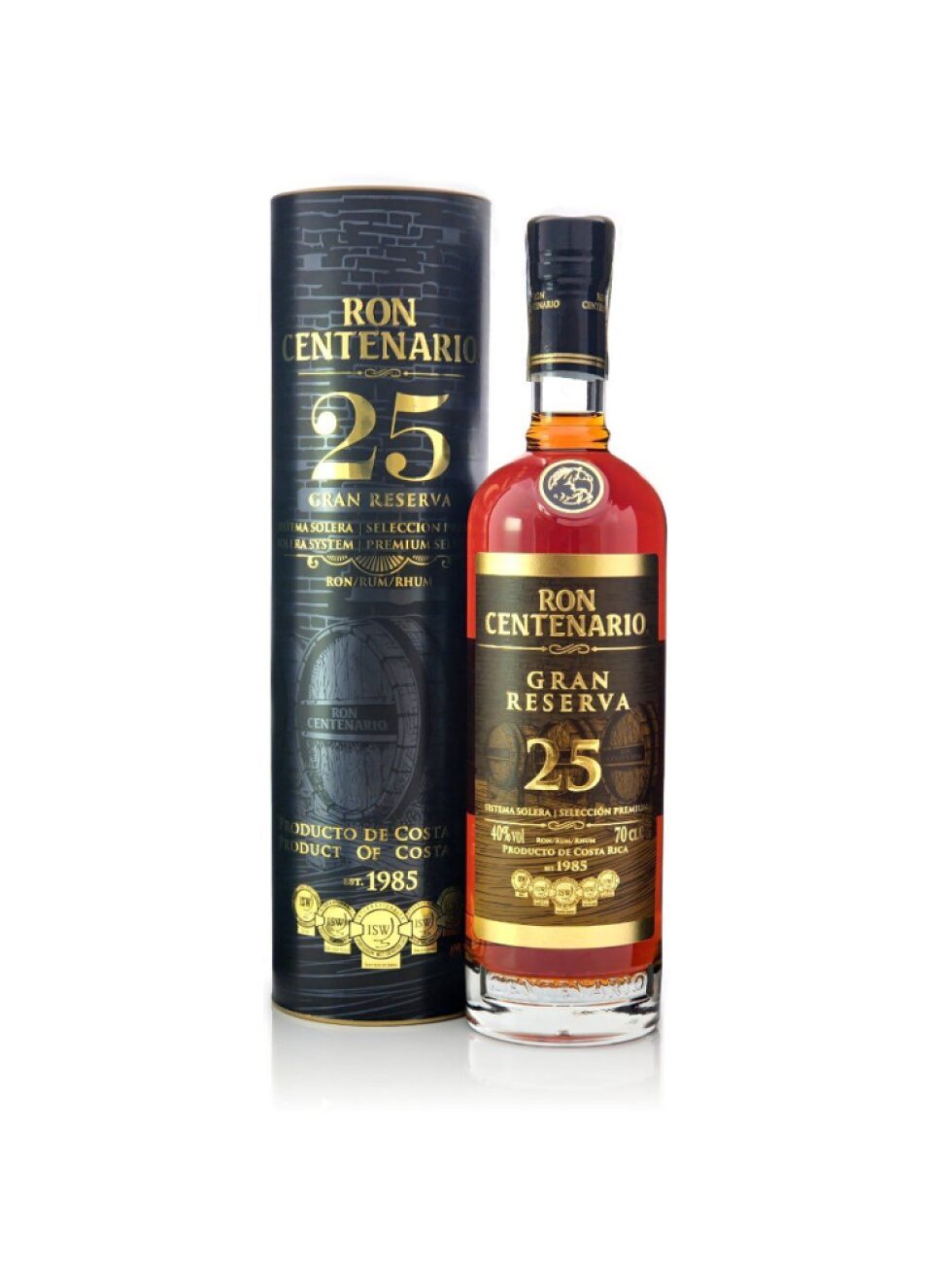 Ron Centenario 25 Gran Reserva 40% 0,7l (dárková tuba)