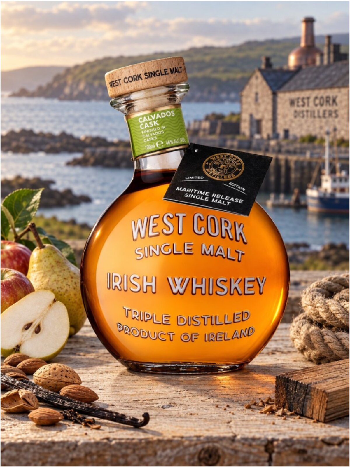 West Cork Single Malt Maritime Calvados Cask 46% 0,7l