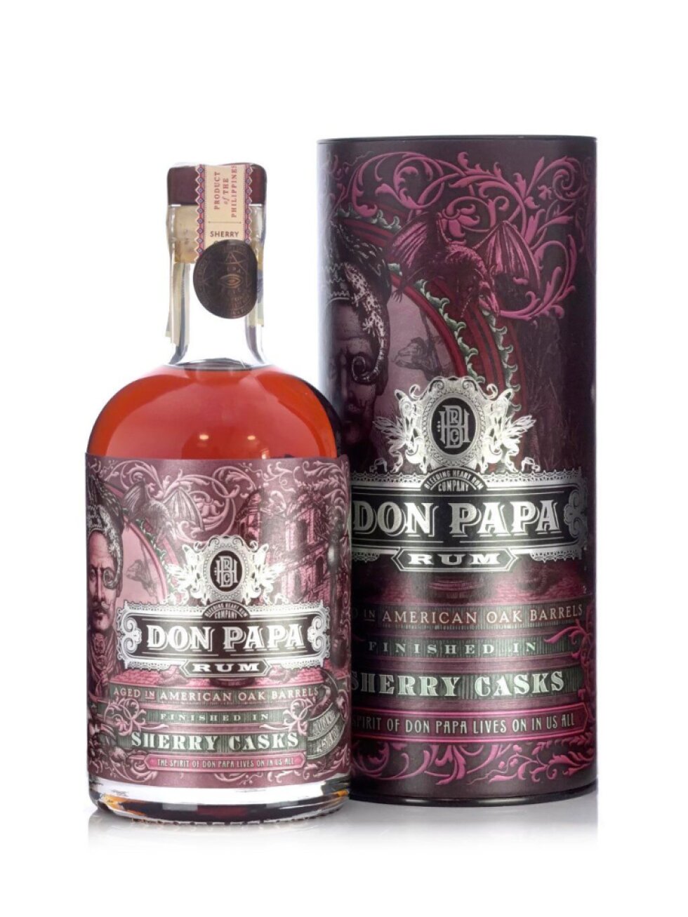 Don Papa Rum Sherry Cask 45% 0,7l (dárková tuba)