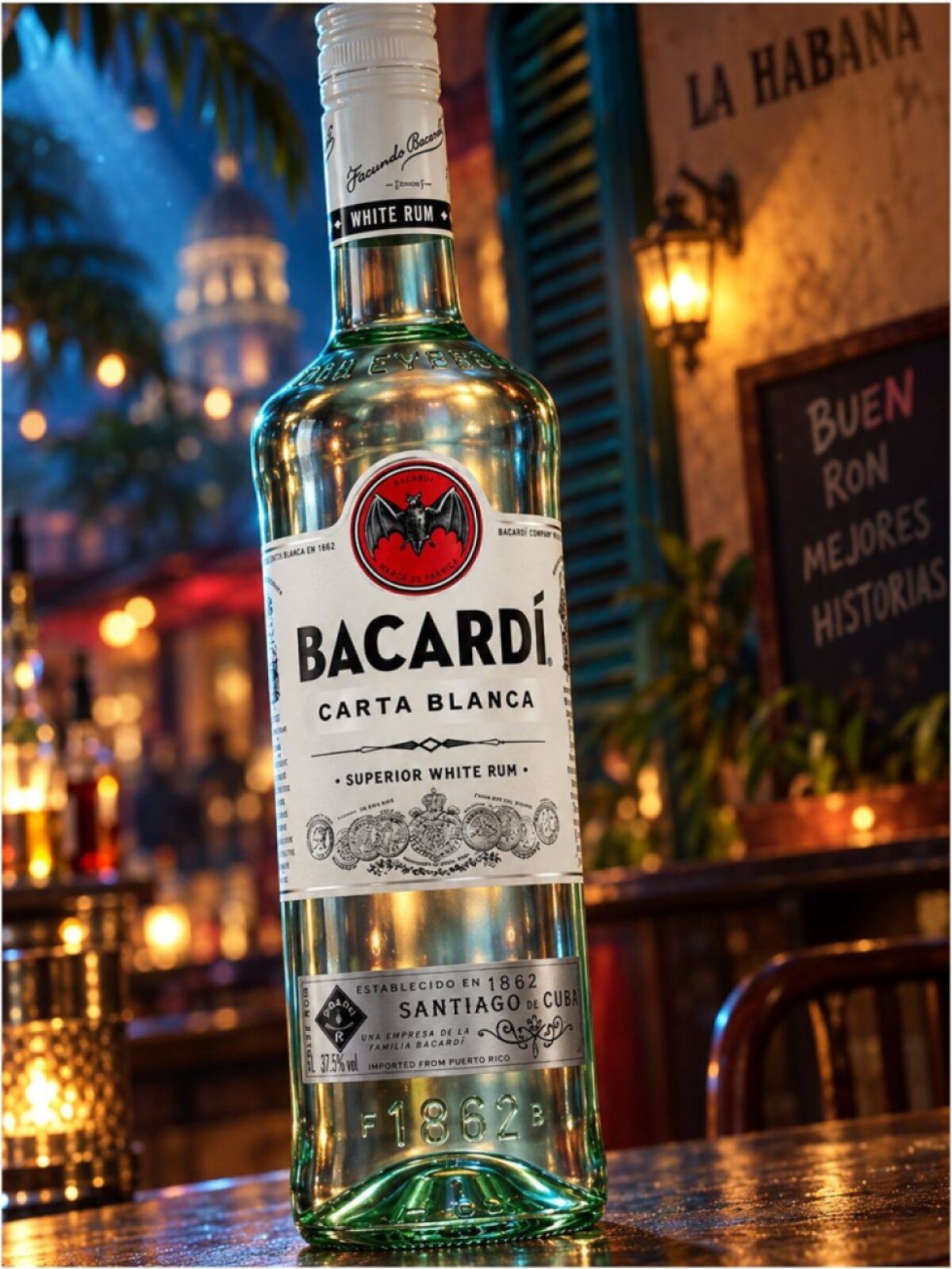 Bacardi Carta Blanca 37,5% 1l
