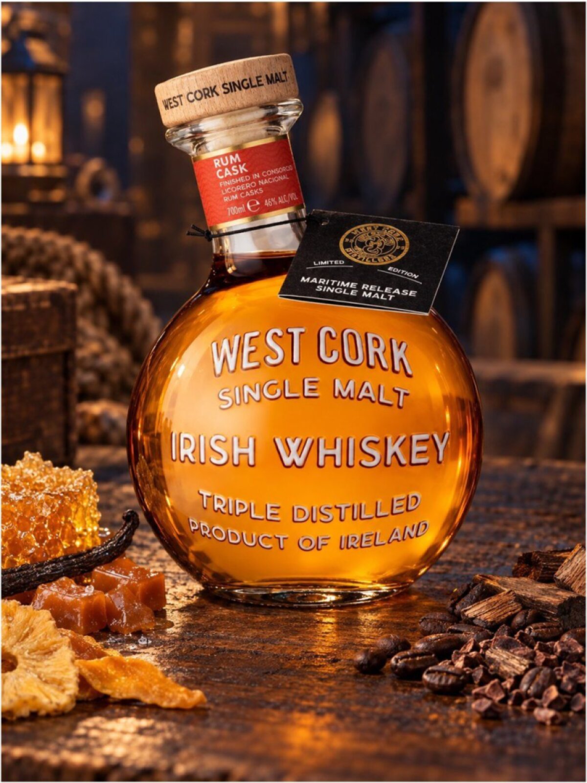 West Cork Single Malt Maritime Rum Cask 46% 0,7l
