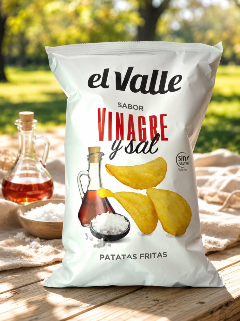 El Valle chipsy s příchutí Ocet a sůl 130g