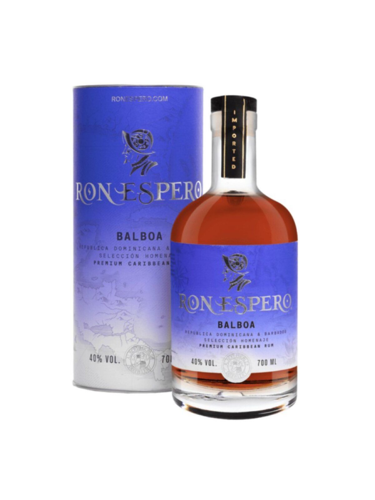 Ron Espero Balboa 40% 0,7l (dárková tuba)