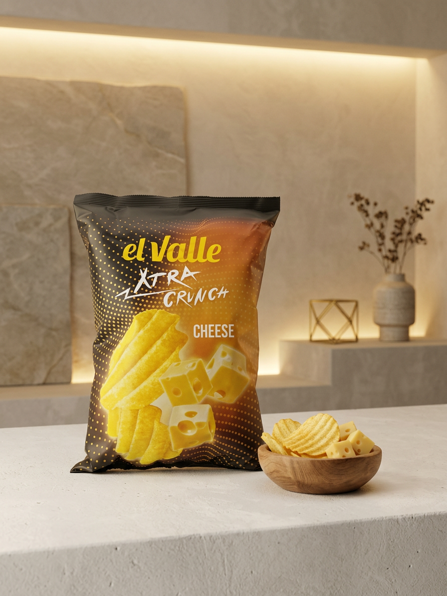 El Valle Xtra Crunch Cheese vroubkované 150g