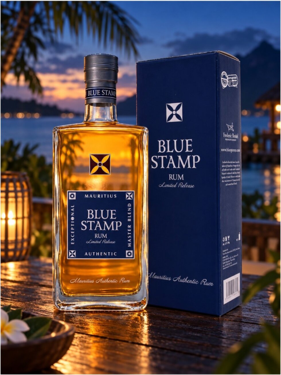 Blue Stamp Mauritius Authentic Rum 42% 0,7l (dárková krabice)