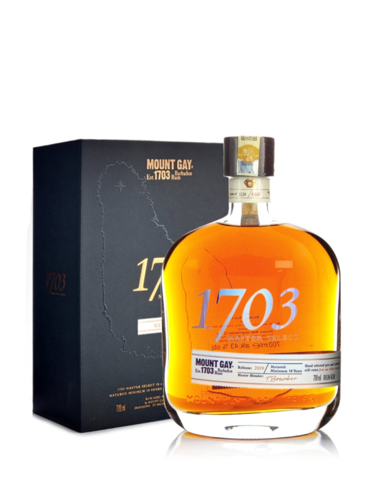 Mount Gay 1703 Master Select 43% 0,7l (dárková kazeta)