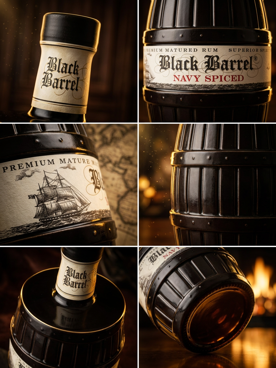 A.H.Riise Black Barrel Navy Spiced 40% 0,7l