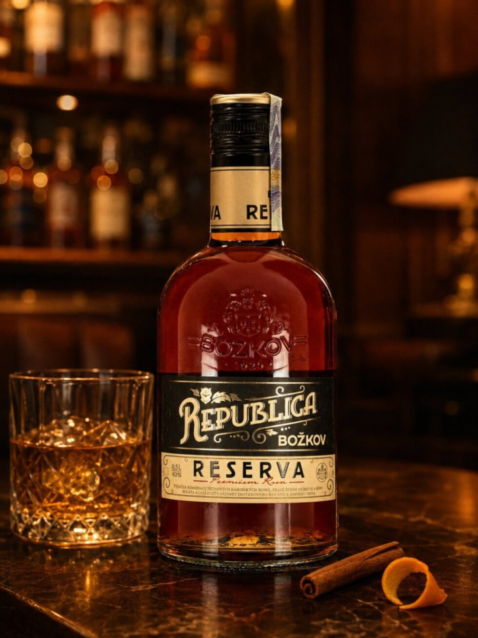 Božkov Republica Reserva 40% 0,5l