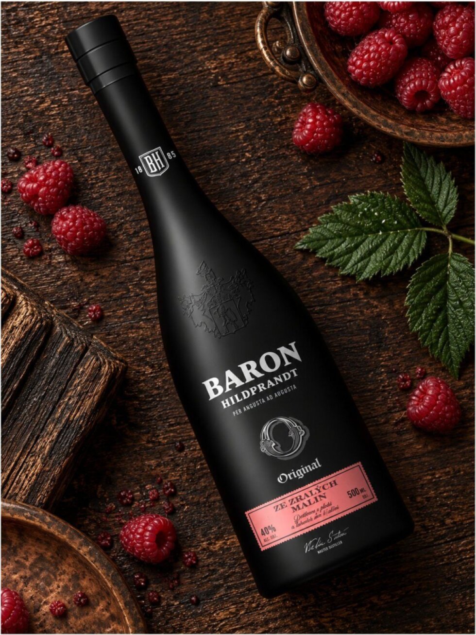Baron Hildprandt Ze Zralých Malin 40% 0,5l