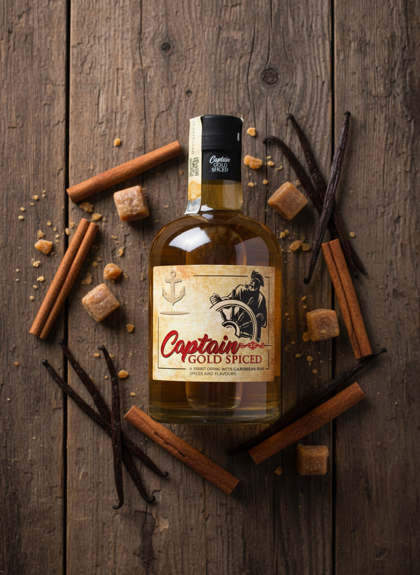 Captain Gold Spiced 35% 0,5l