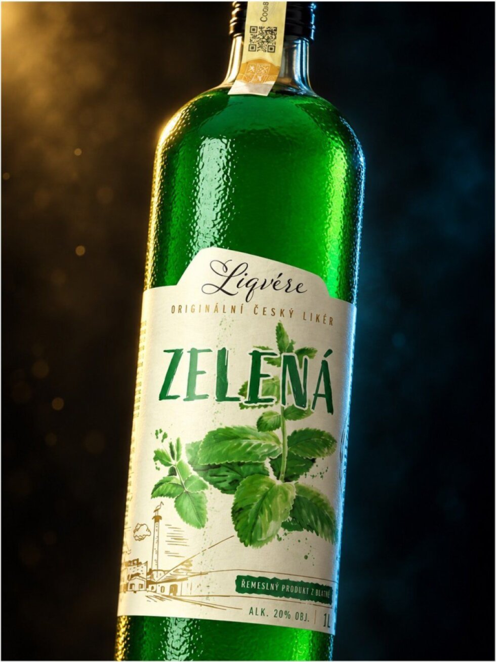 Liqvére Zelená 20% 1l