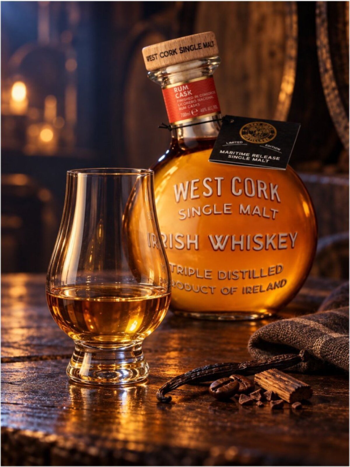 West Cork Single Malt Maritime Rum Cask 46% 0,7l