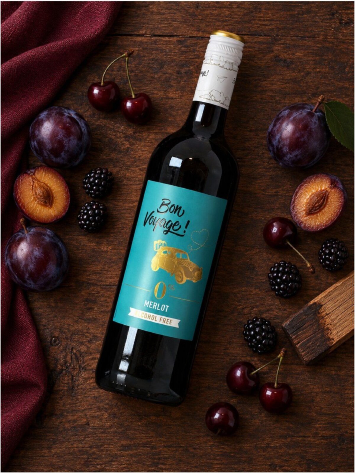 Bon Voyage Merlot Nealkoholické 0,75l
