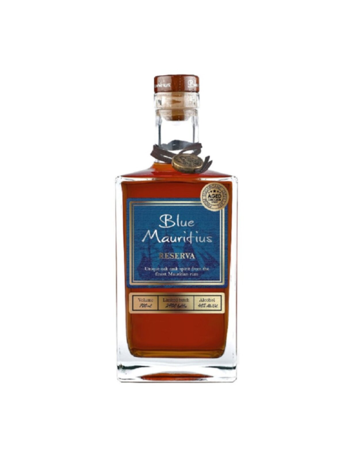 Blue Mauritius Reserva 40% 0,7l (luxusní dárkové balení 2 sklenice)