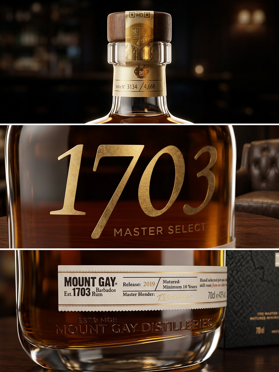 Mount Gay 1703 Master Select 43% 0,7l (dárková kazeta)