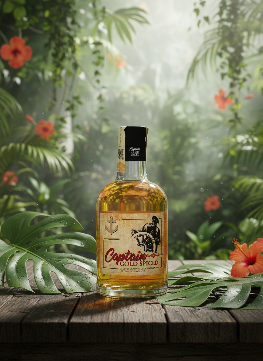 Captain Gold Spiced 35% 0,5l