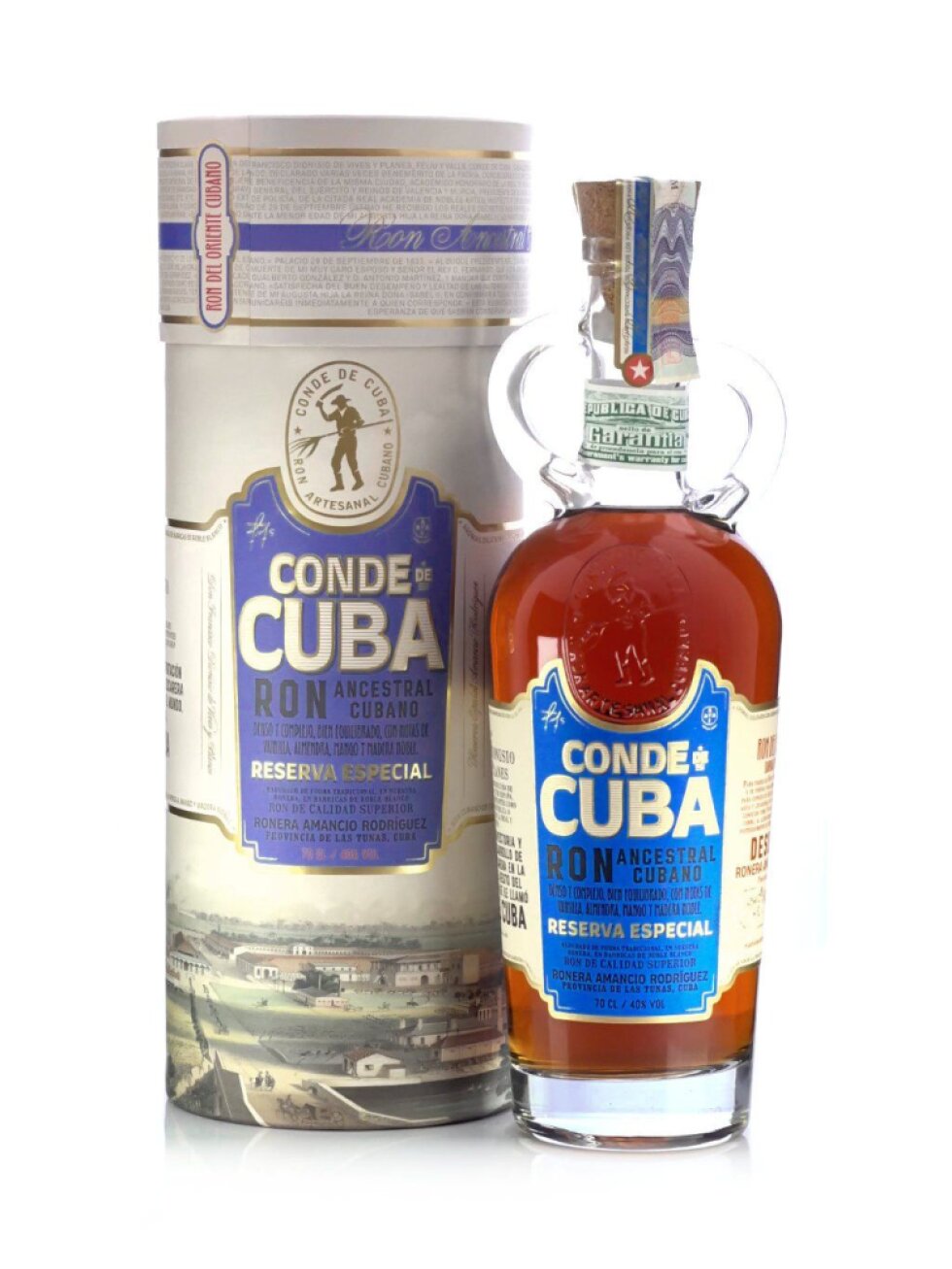 Conde de Cuba Reserva Especial 40% 0,7l (dárková tuba)
