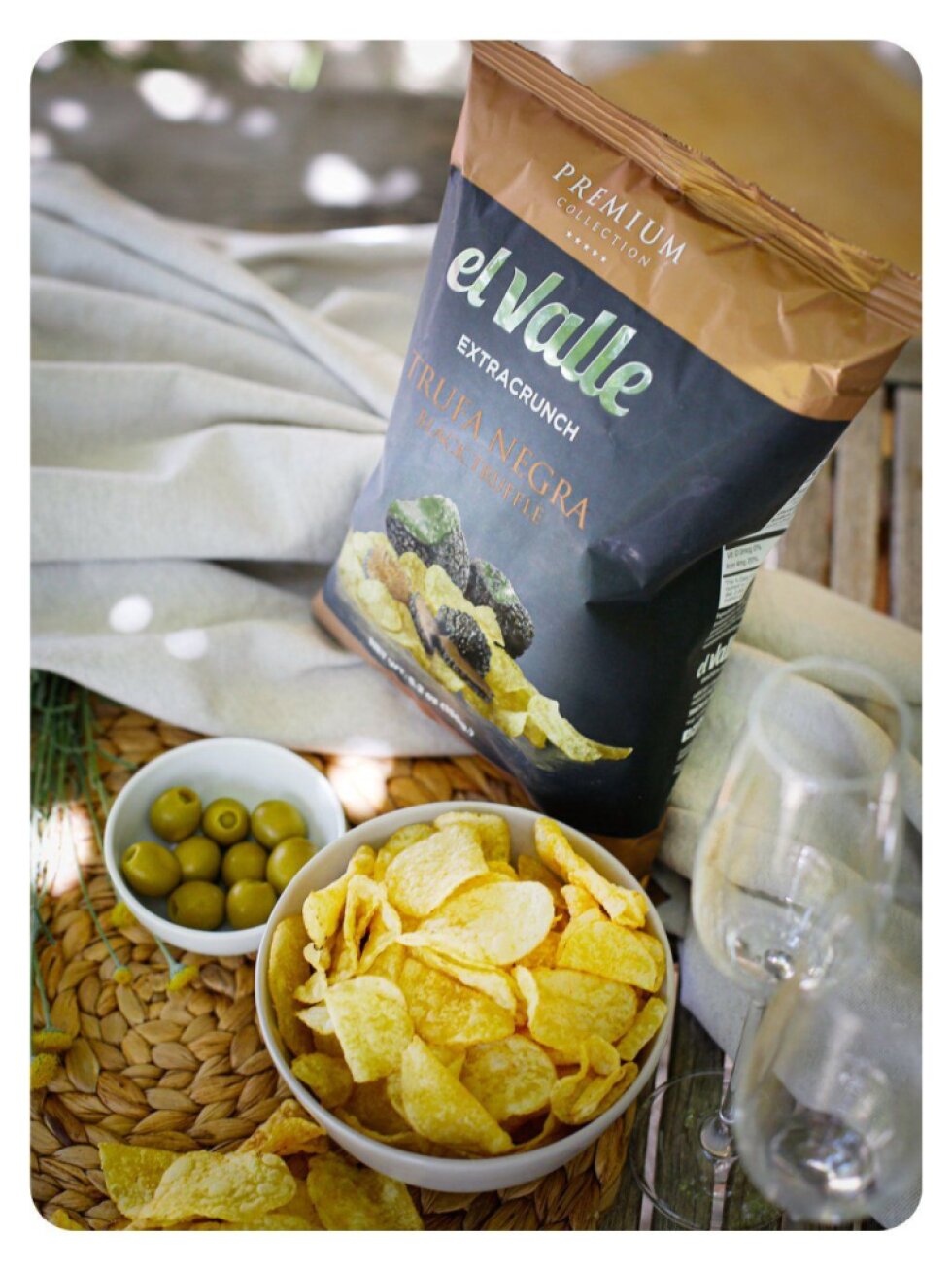 El Valle chipsy s příchutí Černý lanýž 45g