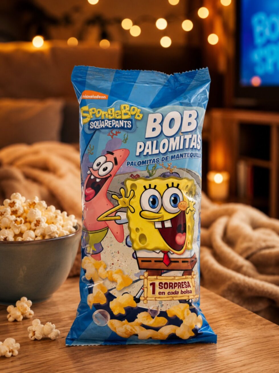 El Valle křupky Spongebob Máslový popcorn 80g