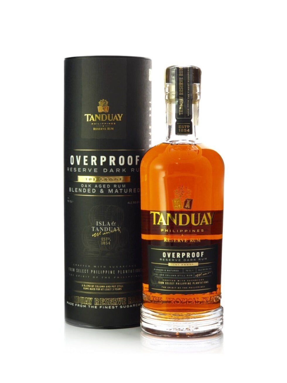 Tanduay Overproof Reserve 50,5% 0,7l (dárková tuba)