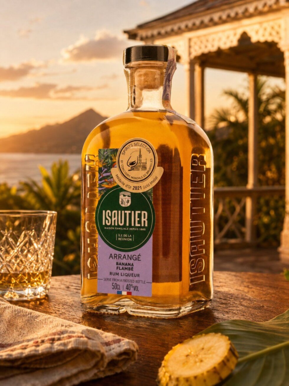 Isautier Banana Flambee 40% 0,5l