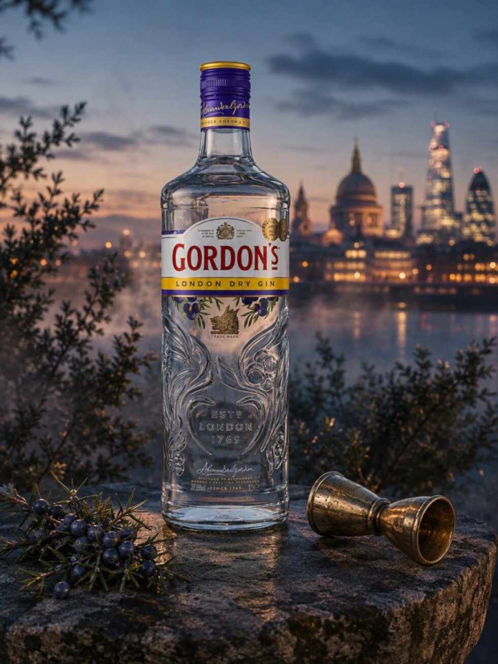 Gordon's London Dry Gin 37,5% 1l