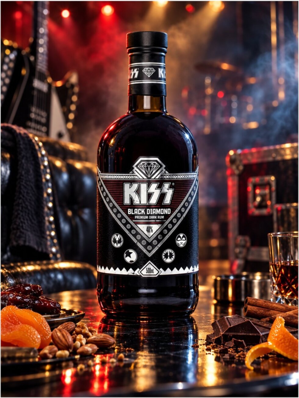 Kiss Black Diamond Dark Rum 40% 0,5l