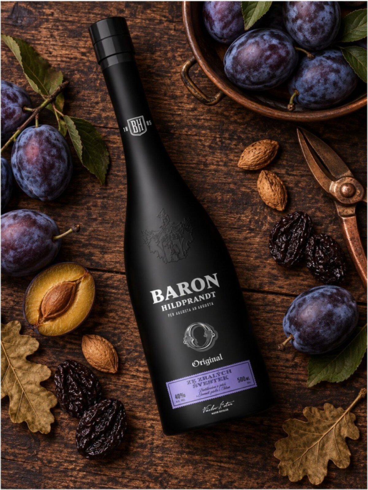 Baron Hildprandt Ze Zralých Švestek 40% 0,5l