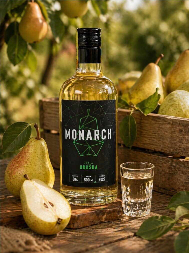 Monarch Zralá Hruška 38% 0,5l