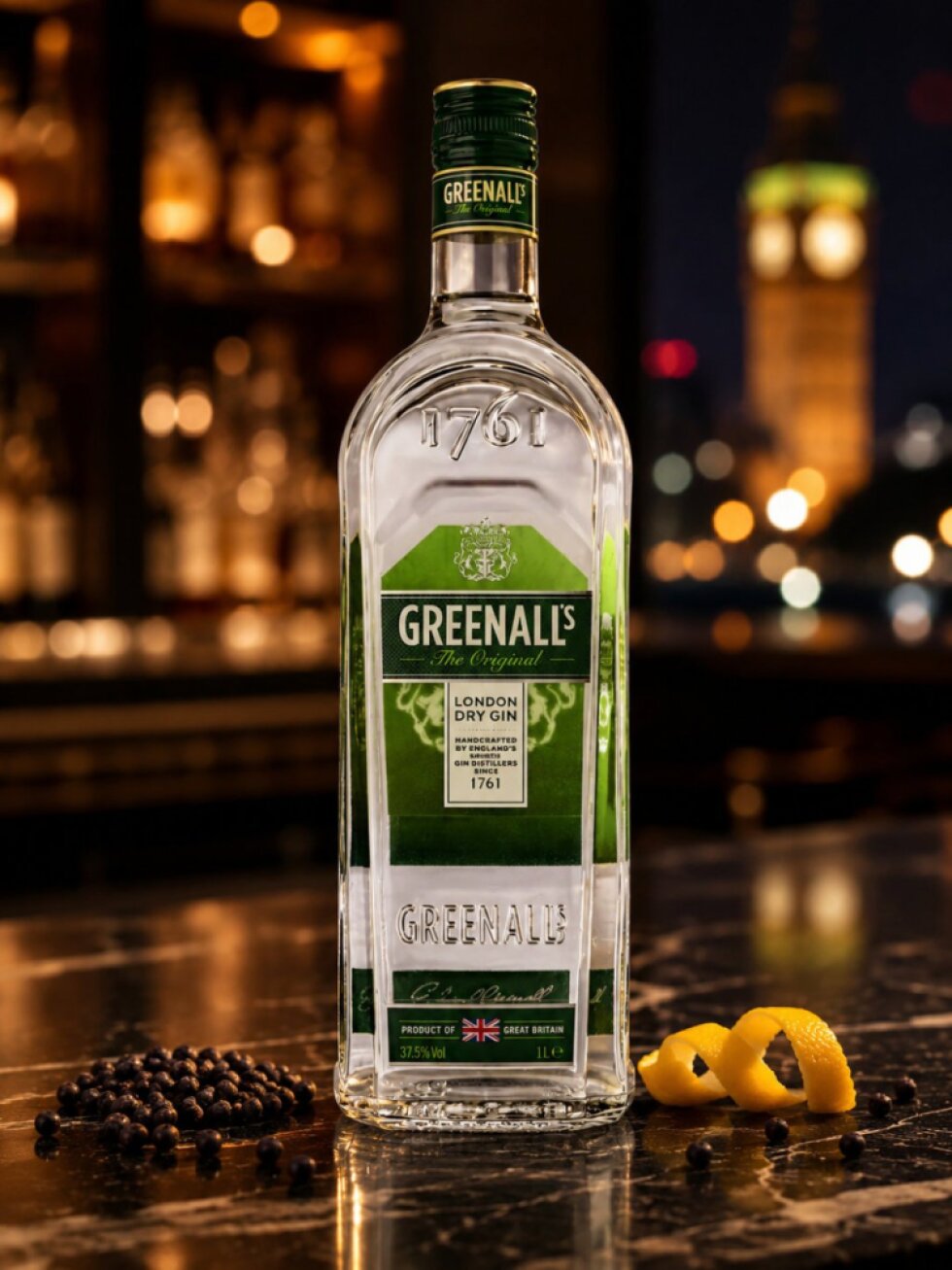 Greenall‘S London Dry Gin 40% 1l