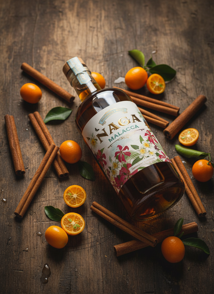 Naga Malacca 40% 0,7l (dárkové balení sklenice)