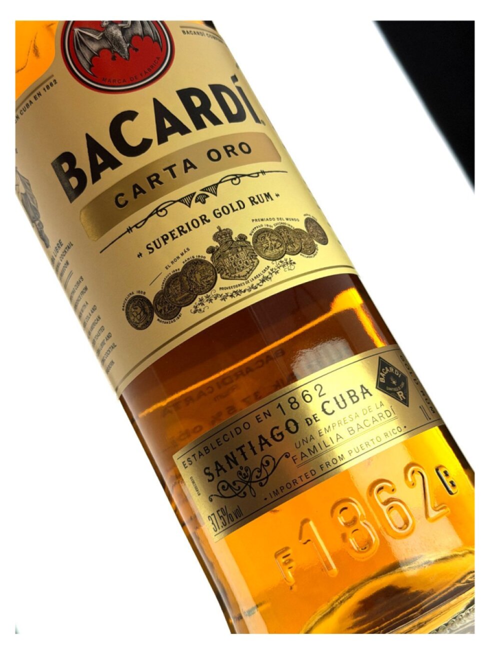 Bacardi Carta Oro 37,5% 1l