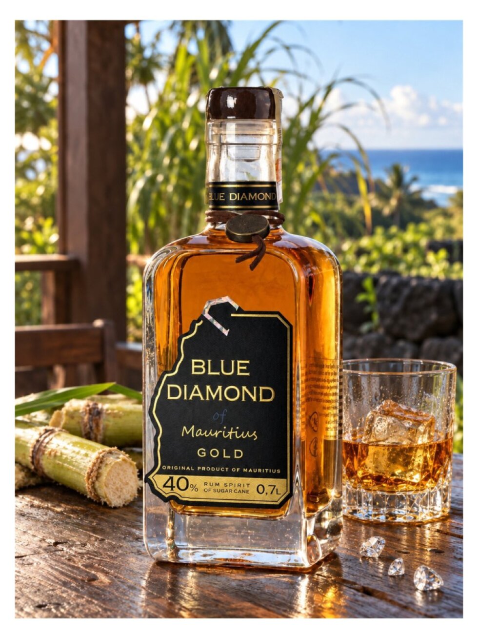 Blue Diamond of Mauritius Gold 40% 0,7l