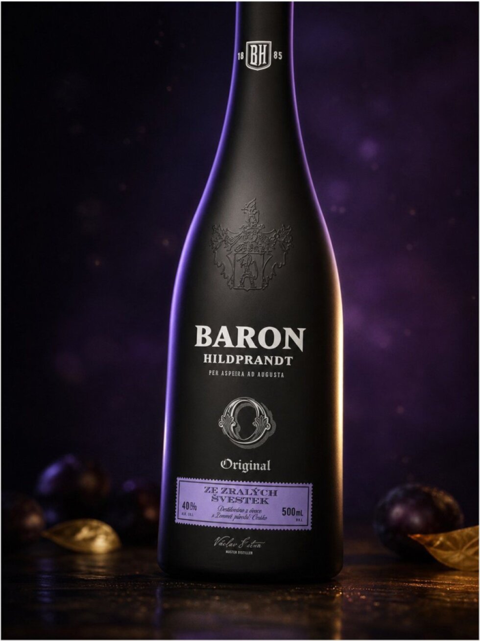 Baron Hildprandt Ze Zralých Švestek 40% 0,5l