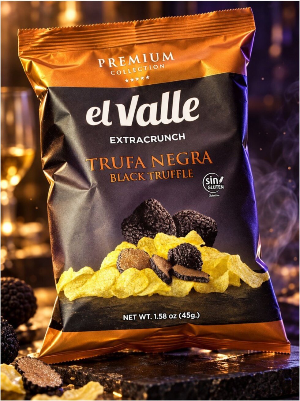 El Valle chipsy s příchutí Černý lanýž 45g