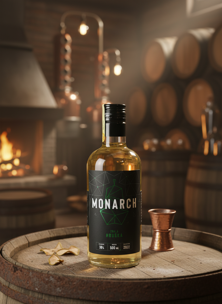Monarch Zralá Hruška 38% 0,5l