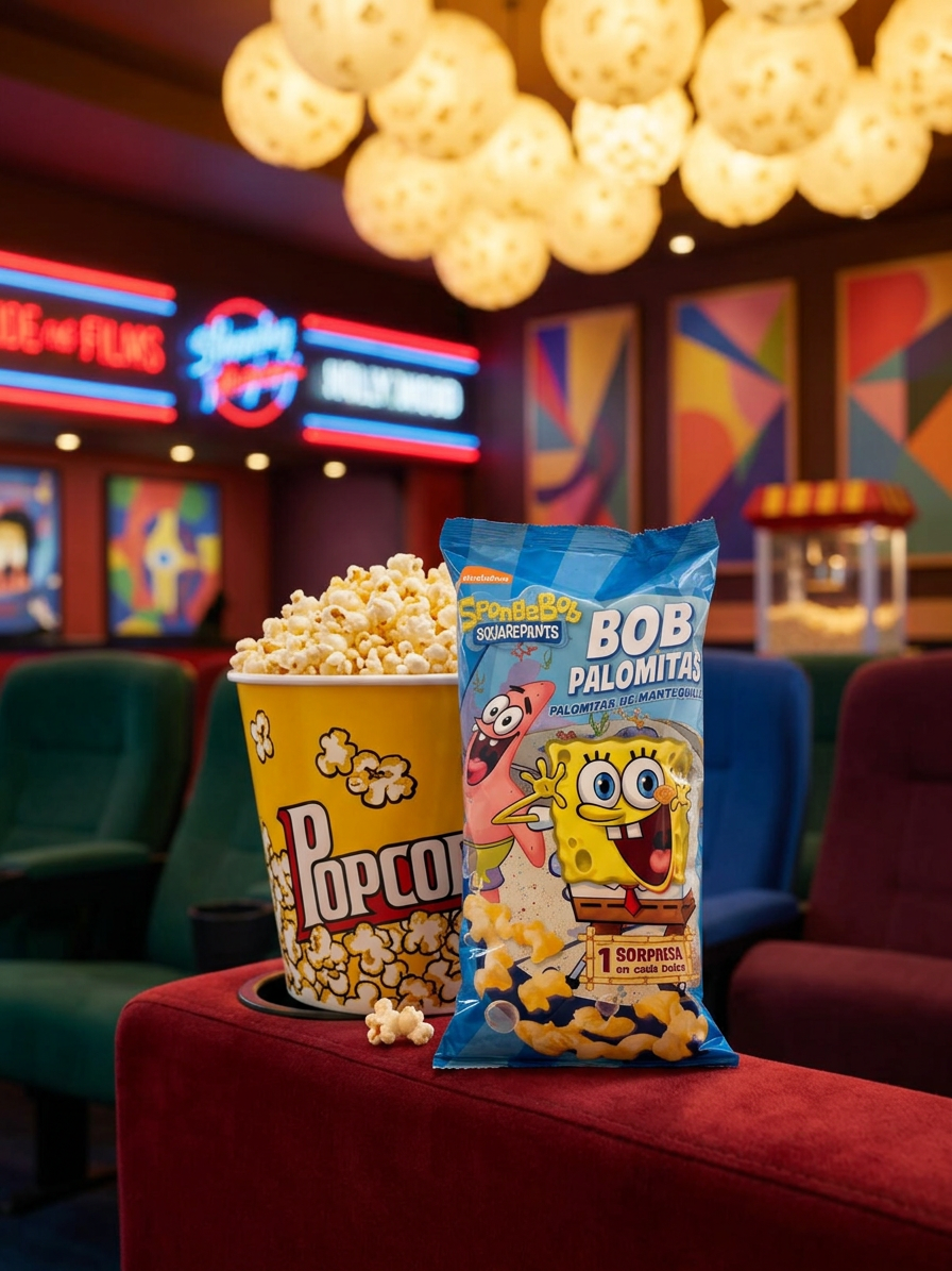 El Valle křupky Spongebob Máslový popcorn 80g